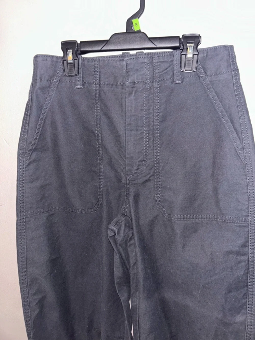 Banana Republic Pants - dark gray barrel leg utility chino - Picture 3 of 14